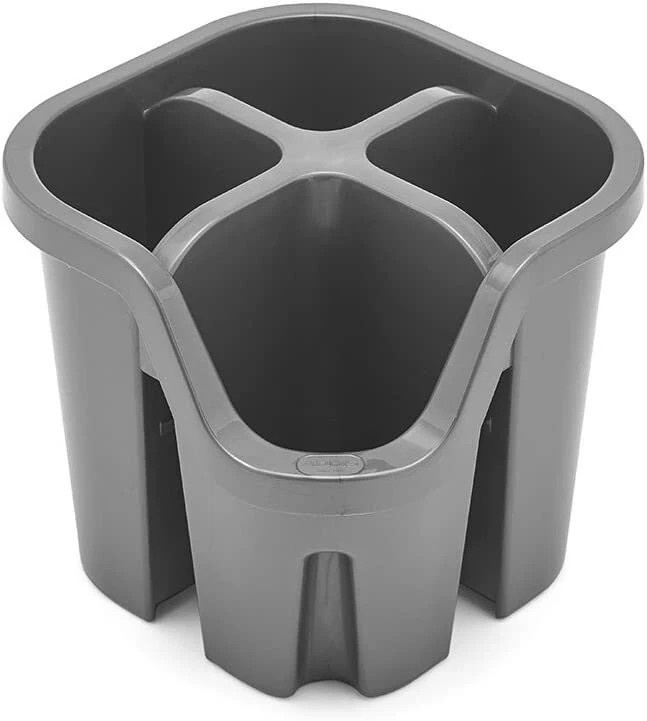 Addis Silver Cutlery Drainer For Kitchen Sink Drain New Design 4 Compartments