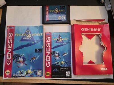 Sea Quest DSV (Sega Genesis, 1994) Complete In Cardboard Box CIB TESTED!