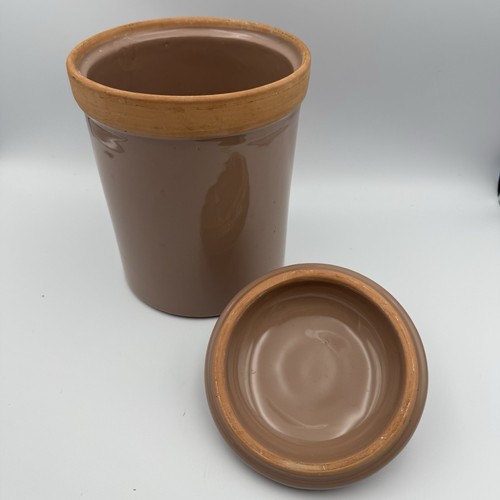 Vintage GOURMET HIMARK KITCHEN ITALIAN GLAZED CERAMIC canisters with lids (4) - Picture 7 of 24