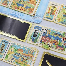 China Cities Fridge Magnets Refrigerator Stickers Metal Decor Slidable  Souvenir