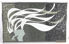 1968 Mosaic by OLAV S. MATHIESEN DENMARK "Human Rights" Torch Panel