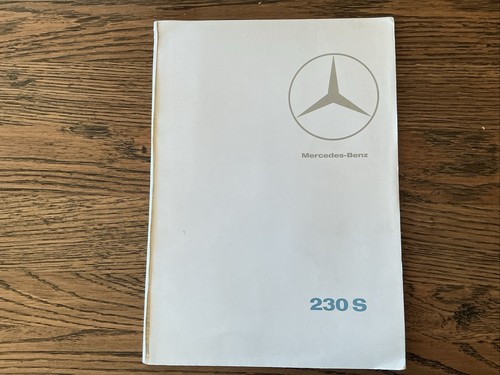 1965 MERCEDES BENZ 230S 230 S W111 OFFICIAL BROCHURE