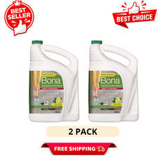 2 Pack Bona Hard Surface Floor Cleaner 128 oz Lemon Mint Safe Floor Clean 0.33 per fl oz