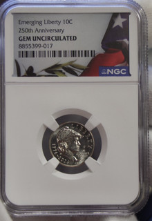 US 2026 Emerging Liberty 10c 250th Anniversary NGC Gem Unc