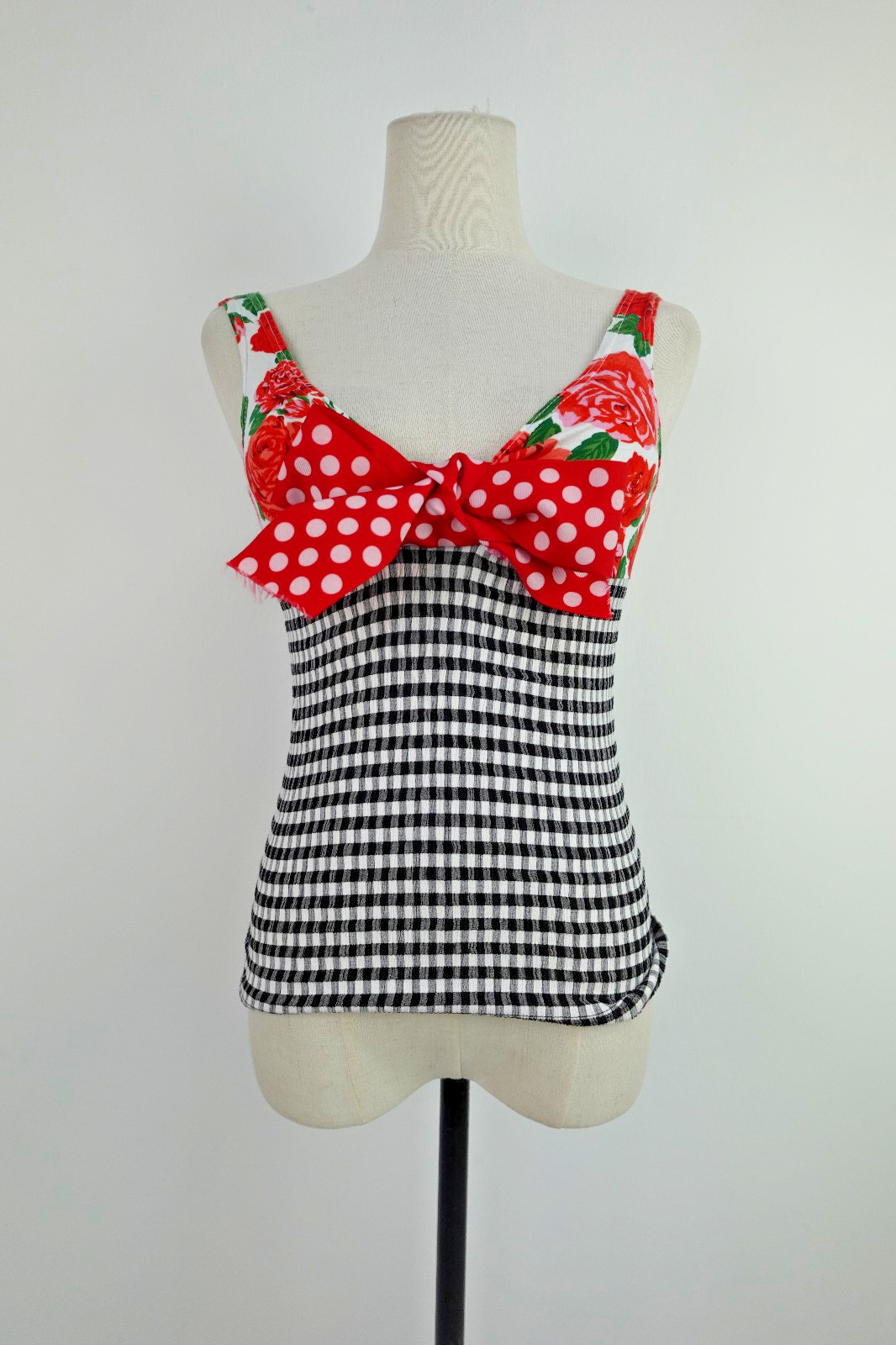 MOSCHINO JEANS TOP MAGLIA MAGLIETTA DONNA TG 44 T-SHIRT WOMAN VINTAGE PIN UP '90