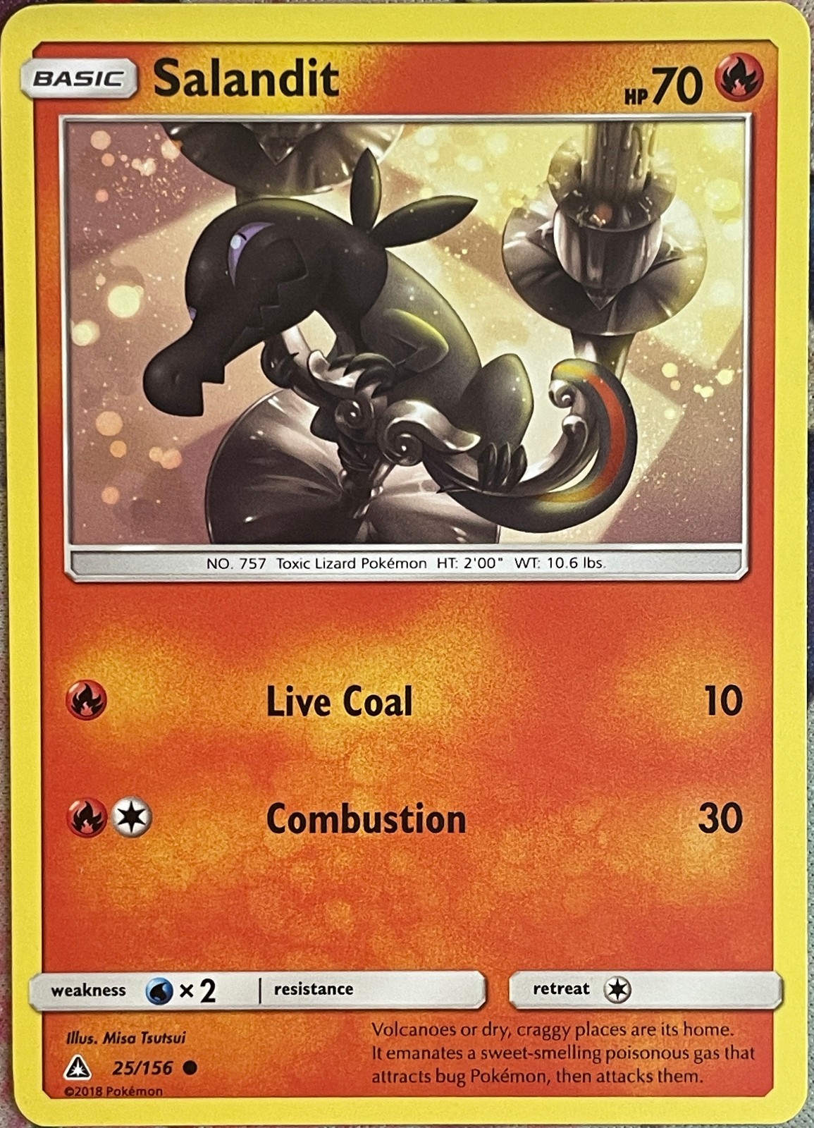 Salandit - 25/156 - Ultra Prism Pokemon 2018