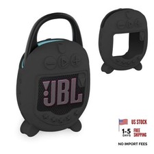Silicone Cover Case for JBL Clip 5 Portable Bluetooth Speaker Black