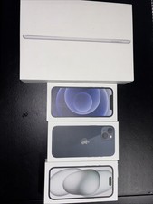 Iphone 15, 13, 12 BOXES ONLY. iPad 6th generation box included