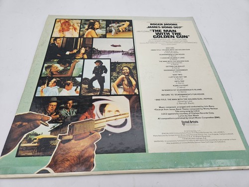 James Bond The Man With The Golden Gun Soundtrack LP 1974 UA-LA358-G john barry! - Picture 3 of 4