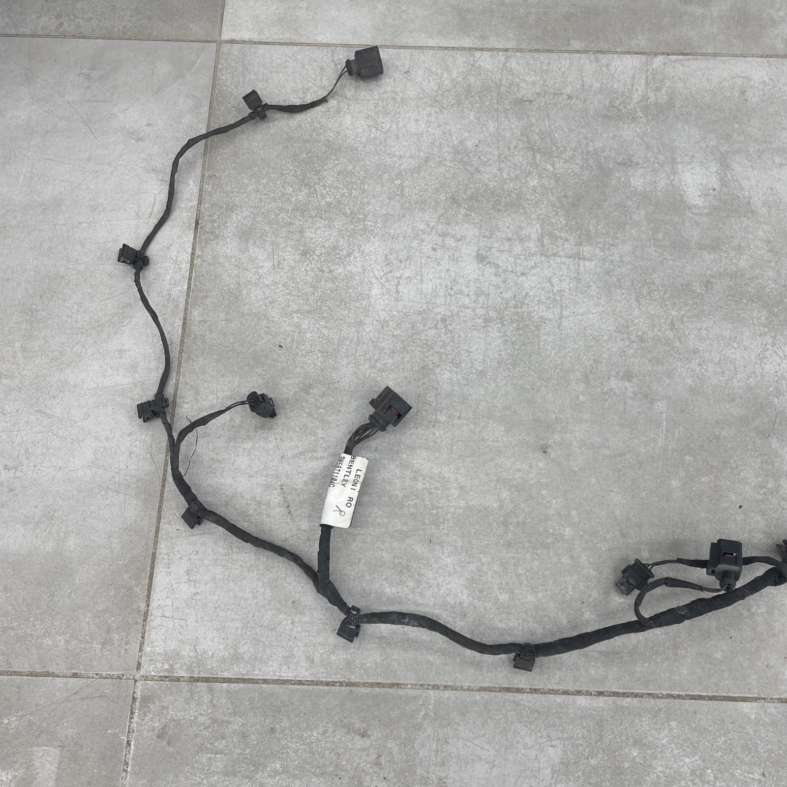 2009 Bentley Continental Flying Spur Rear Bumper Parking Sensor Wiring Harness