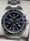 Philip Watch Caribe Orologio Uomo Cronografo nero  42mm Acciaio New