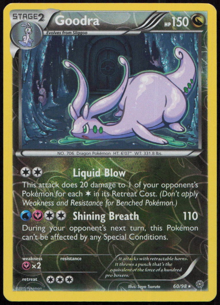 Goodra 60/98 LP Ancient Origins Rare Holo Reverse Holo Pokemon