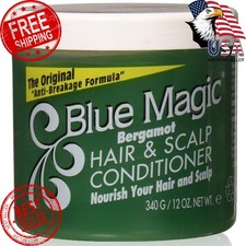 Blue Magic Conditioner, Hair and Scalp, Bergamot, 12 Oz Blue Magic, Hair An...
