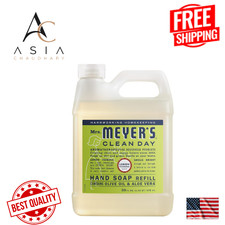 MRS. MEYER'S CLEAN DAY Hand Soap Refill, Lemon Verbena Scent, 33 Fl Oz Bottle