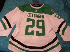 Jake Oettinger Dallas Stars Nhl 2022-23 Gameworn Playoff Hockey Jersey Team Coa Jake Oettinger Dallas Stars Nhl 2022-23 Gameworn Playoff Hockey Jersey Team Coa