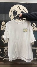 Playa Del Carmen Mexico Lizard Graphic T-Shirt White Top Pre-Owned