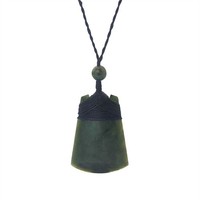 81Stgeneration Geschnitzte Nephrit Jade Maori Toki Klinge AnhäNger Halskette