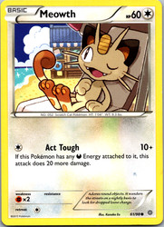 Meowth 61/98 Common XY Ancient Origins Pokemon TCG