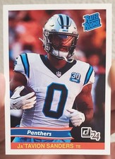 JATAVION SANDERS 2024 Panini Instant RC NFL RATED ROOKIE RETRO CAROLINA PANTHERS