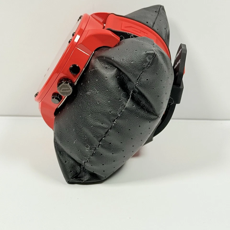 Reloj cronógrafo Diesel DZ7431 Mr. Daddy 2.0 correa de silicona negra/roja Foto 2 de 4