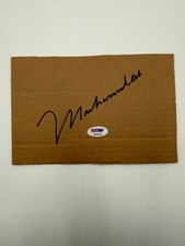 Muhammad Ali Autographed Cardboard PSA Authenticated