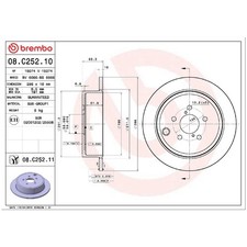 2x Bremsscheibe hinten für Subaru BRZ ZC6 Forester SH Impreza GE GR | 26207147