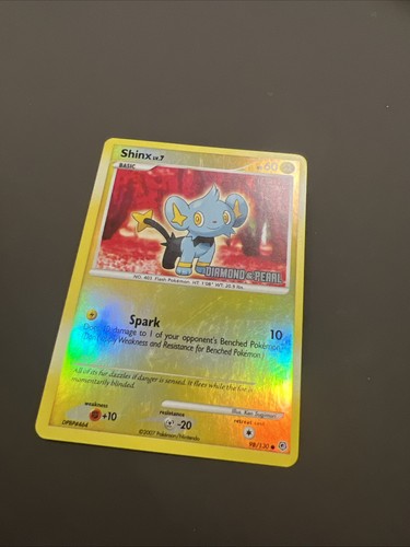 Holograma inverso estampado Shinx Pokemon TCG diamante y perla 98/130 HP - Imagen 1 de 2