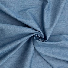 Washed Denim Cotton Fabric Light Blue 4oz Dress Shirt Woven 146cm Lightweight