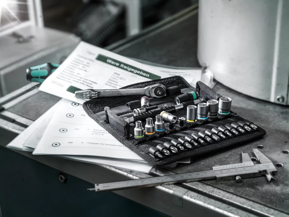 Wera 8100 SA 8 Zyklop 1/4in. Drive Socket & Bit Set, Metal Ratchet - 05004018001 - Image 4 of 4