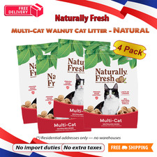 4 Pack Naturally Fresh Walnut Cat Litter Quick Clumping Multi Cat 26 lb Bag 0.81 per pound