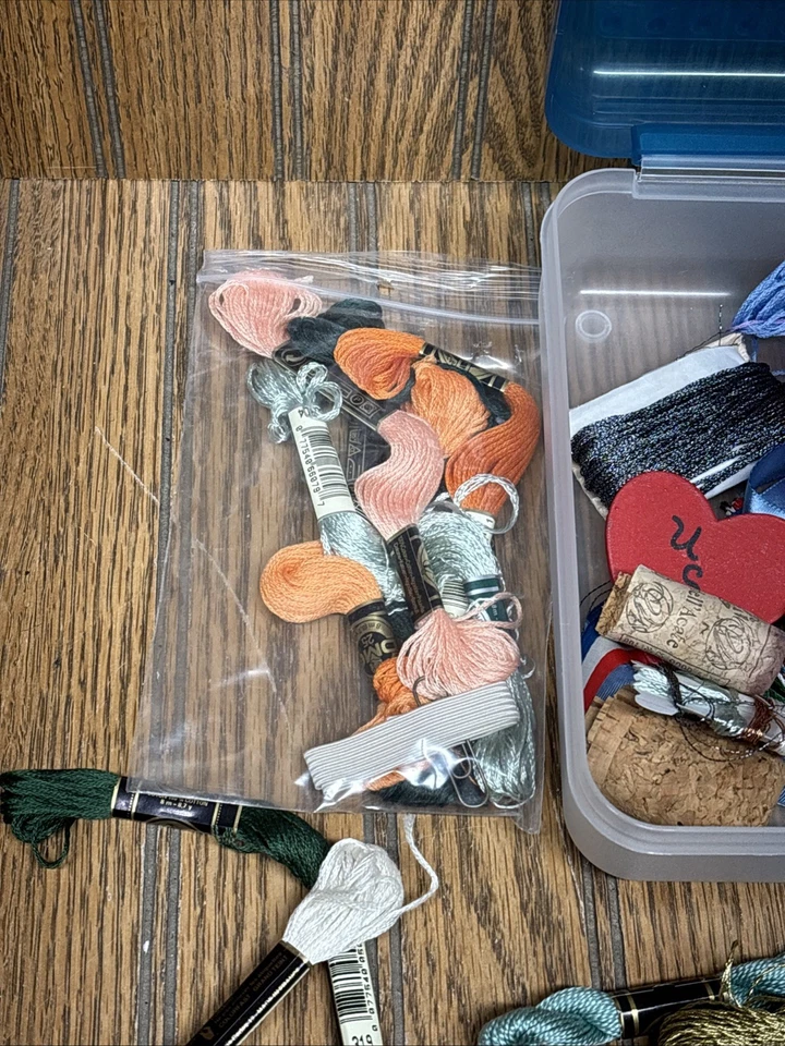 Embroidery Floss Lot - ~100 Skeins - Mostly DMC - Various Colors - Plus Extras! - Image 3 of 4