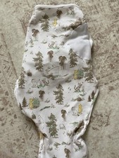 aden  anais Essentials Swaddle 0-3 Months Winnie the Pooh Forest Cotton White