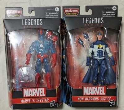 Marvel Legends Crystar and Justice Action Figures Set Collectible Authentic