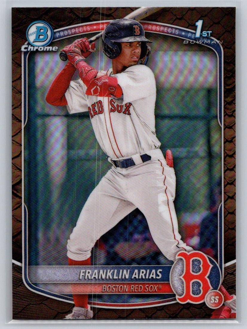 2025 Bowman #BCP-67 Franklin Arias Chrome Prospects Reptilian Refractor