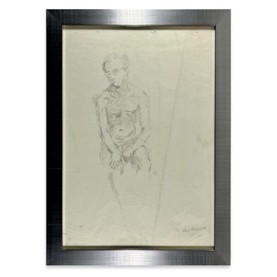 Ray Fawcett - Studie Zeichnung - Original Kunst Britische Moderne 1961