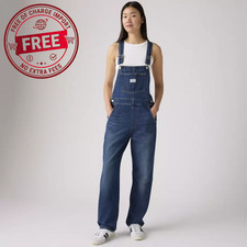 SALE Levi  s Vintage Denim Overalls Women's Adjustable, Propose To Me -Dark Wash