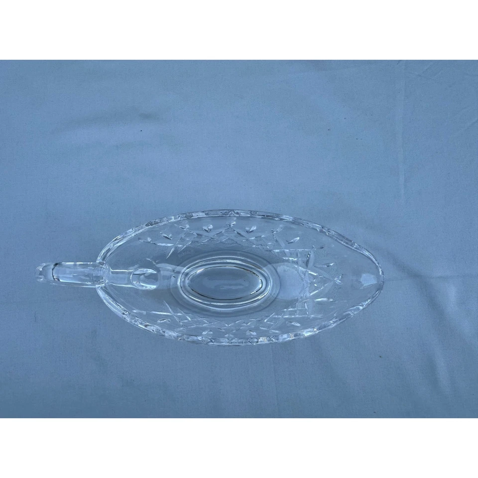 Prato para barco Waterford cristal molho corte elegante peça para servir vidro - Imagem 3 de 4