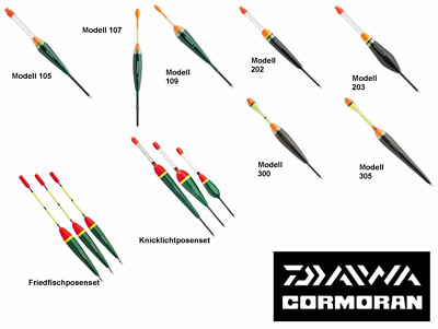 Daiwa Cormoran Posen Knicklichtposen Allroundposen 1g - 12g versch. Modelle
