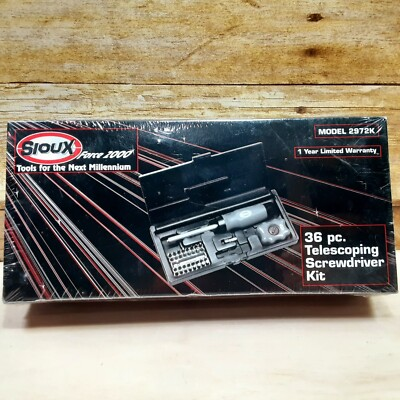 #ad #ad Sioux Force 2000 Model 2972K Telescoping Screwdriver Kit 36 pc. W Case Sealed $29.99
