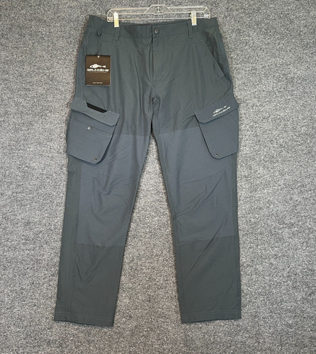 Grundens Pants Mens 36R Gray Breakwater Pant Fishing Pockets Outdoors NEW - Afbeelding 1 van 16