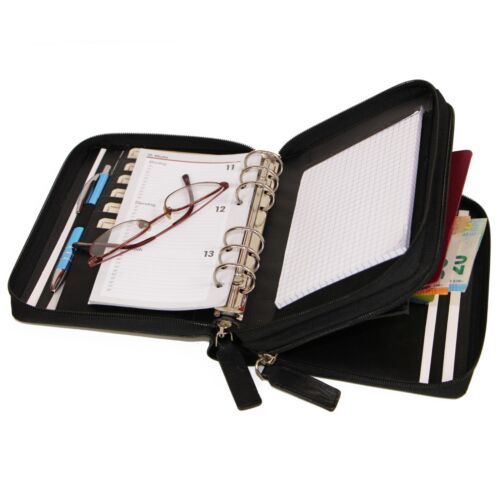 2025 ALMADIH Kombimappe A6 Braun Vintage Leder Terminplaner Organizer Planer - Bild 15 von 18
