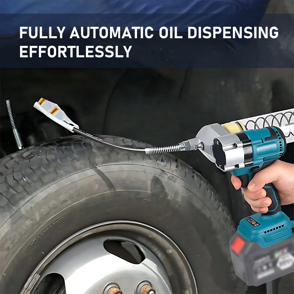 Brushless Electric Caterpillar Grease Gun 600cc Cartridges 12000PSI