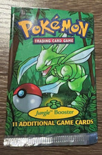 Pokemon Booster Pack Wrapper Jungle EMPTY Scyther Pack