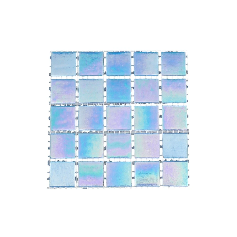 SMALL SAMPLE - Iridescent Glass Mosaic Tile for Kitchen & Bath - Color Varieties - Image 3 of 4
