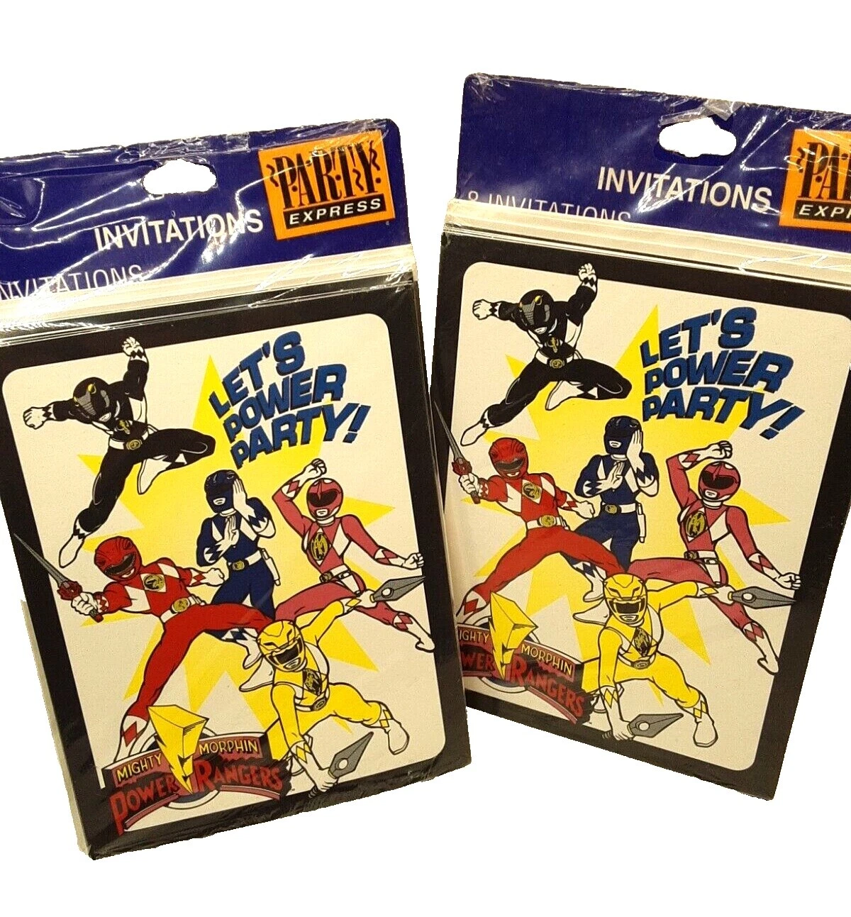 Power Rangers Greeting Invitations