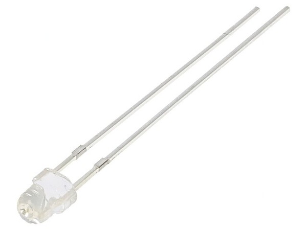 2X OSB5SA3VA1A Led 3 Mm Blau 500Mcd 100° Front: GewöLbt Rastermaß: 2,54Mm Optosu-image
