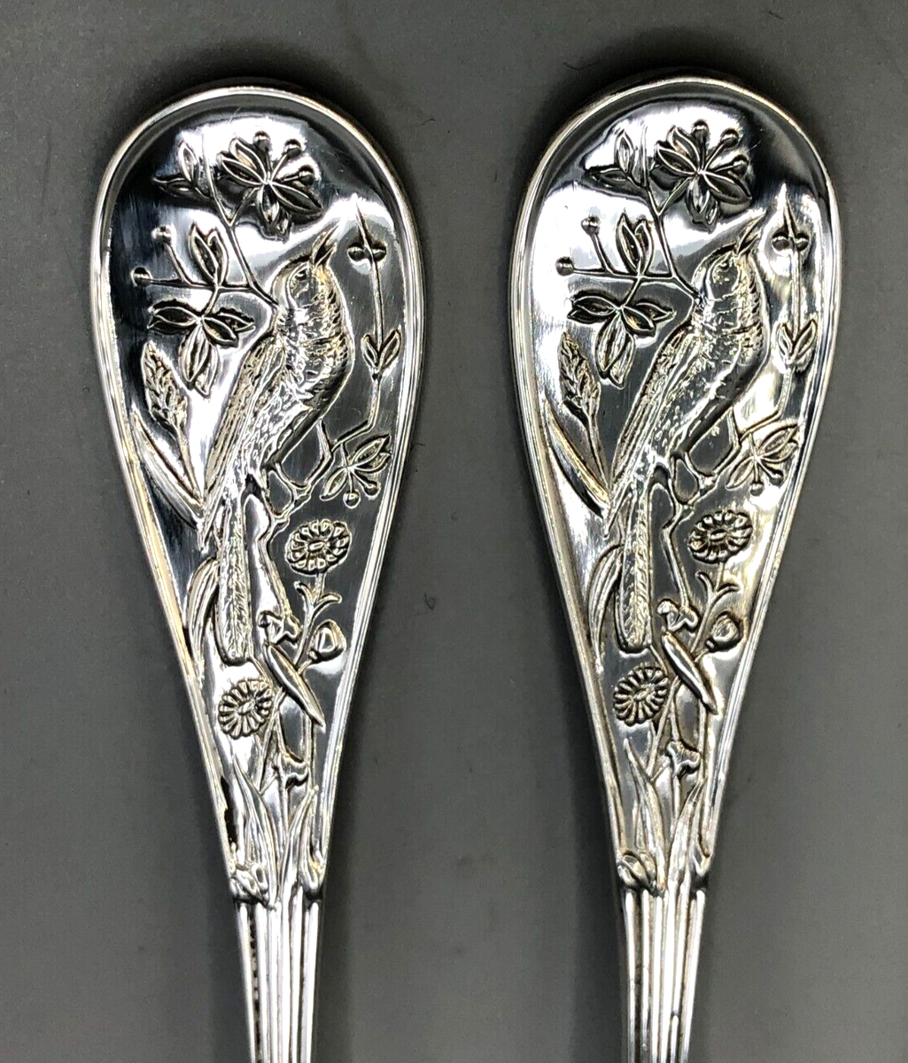 Audubon by Tiffany Sterling Silver set of 4 luncheon Forks 7.25