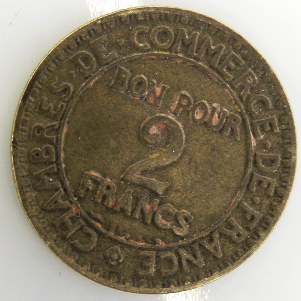 Chambers of Commerce 2 Francs Bronze F 1922 France Coin [EN] eBay