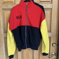 I.am.gia Full Zip Red Yellow Black Colorblock Blaster Sweatshirt Jacket Coat M