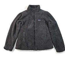 Patagonia Los Gatos Full Zip Deep Pile Fleece Sherpa Jacket Womens Medium Blue